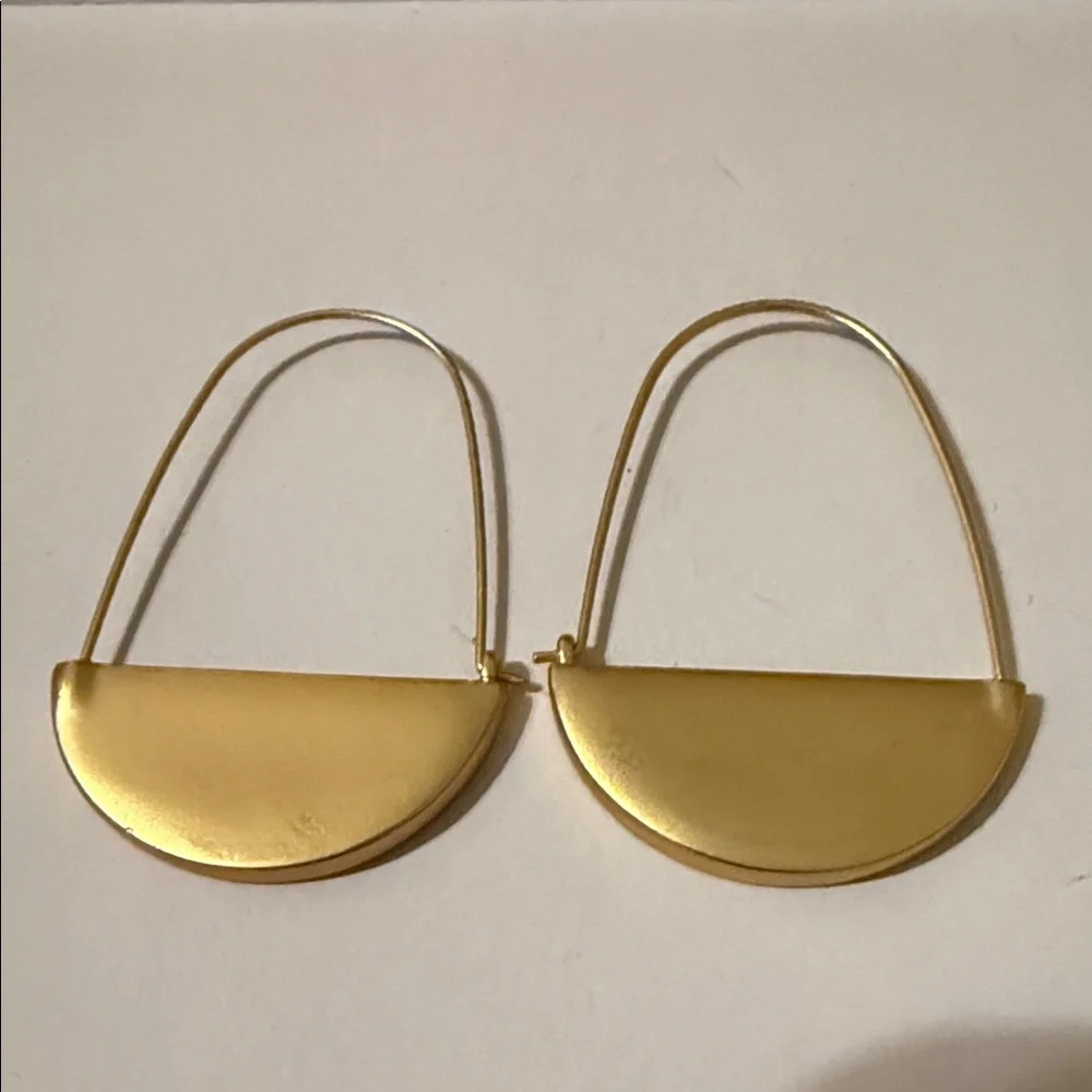Leopard Print Gold Hoop Earrings